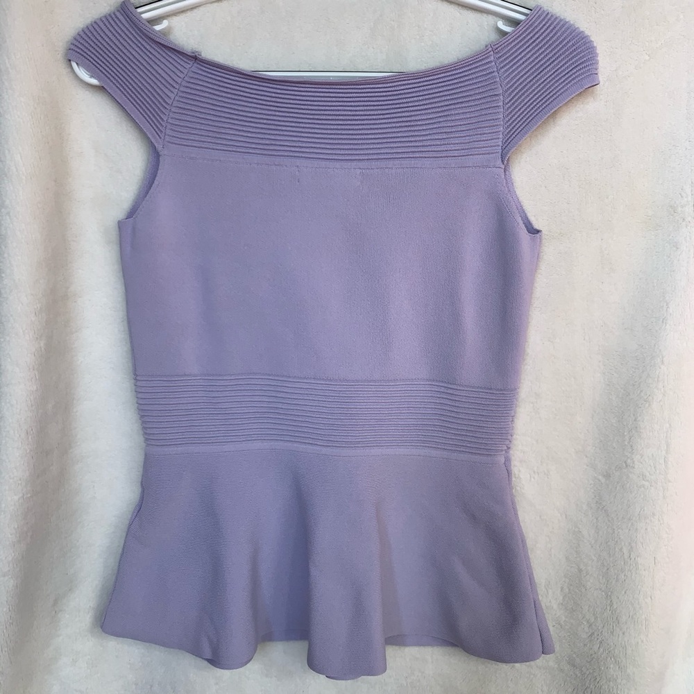 EVA MENDES off the shoulder peplum top